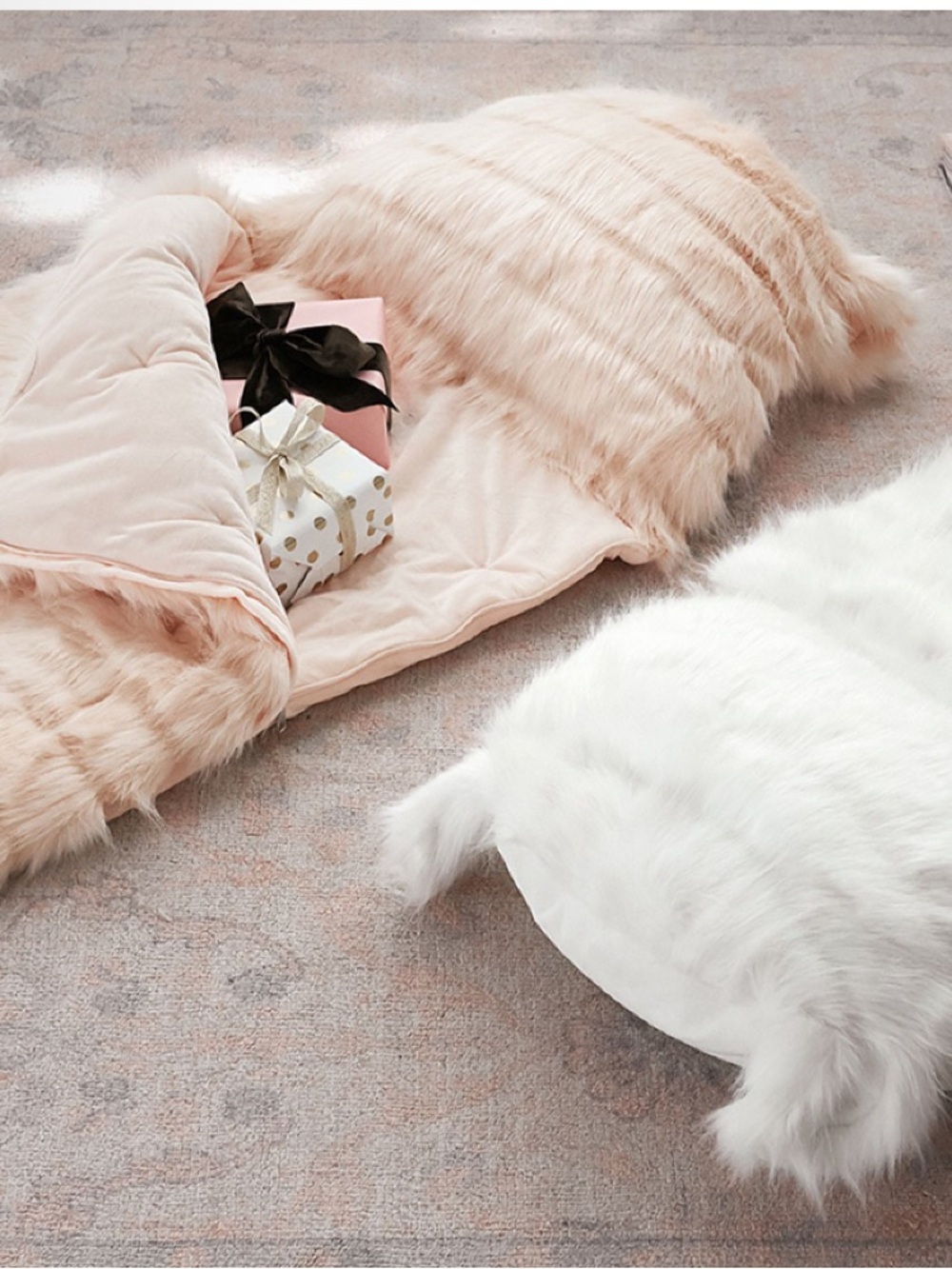 Monique Lhuiller x Pottery Barn Kids Channel Fur Sleeping Bag